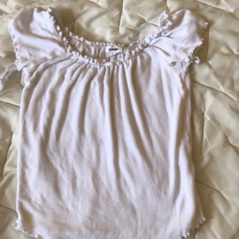 White crop top